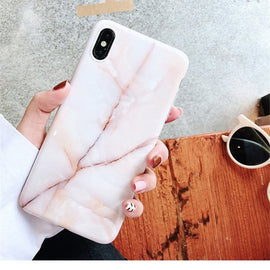 Moskado Phone Case For iPhone 6 6s 7 8 Plus Luxury Glossy Granite Stone Marble Texture Cover For iPhone 11 Pro X XS Max XR Shell