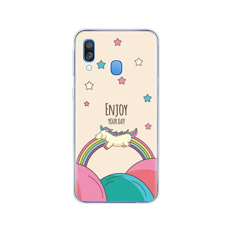 Case For Samsung A40 Case cover Soft Silicone Phone coque  For Samsung Galaxy A40 A 40 A405 SM-A405F A405F Cartoon shells