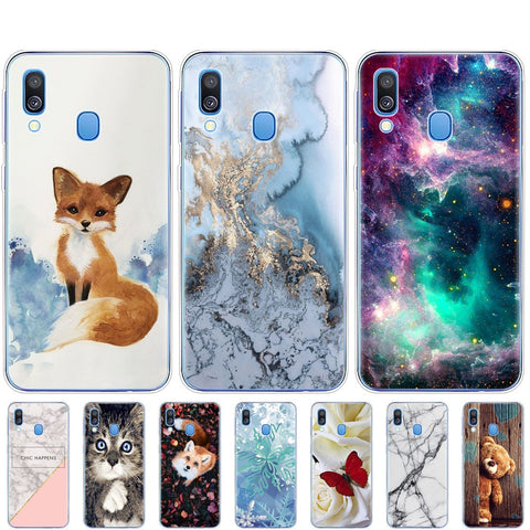 Case For Samsung A40 Case cover Soft Silicone Phone coque  For Samsung Galaxy A40 A 40 A405 SM-A405F A405F Cartoon shells