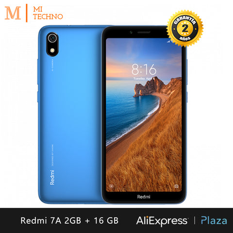 Xiaomi Redmi 7A Smartphone (2 hard GB RAM, 16 hard GB ROM, phone mobile, free, new, cheap, Dual SIM, 4000mAh battery, Android) [Global Version]