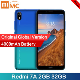 Global Version Xiaomi Redmi 7A 2GB 32GB Smartphone 5.45" HD Snapdargon 439 Octa Core 4000mAh Battery Long Standby Mobile Phone