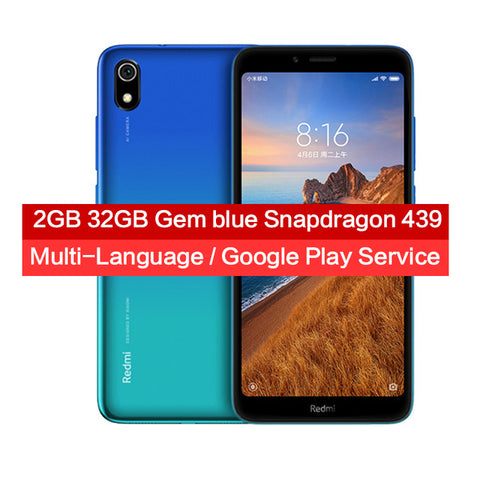 Global Version Xiaomi Redmi 7A 2GB 32GB Smartphone 5.45" HD Snapdargon 439 Octa Core 4000mAh Battery Long Standby Mobile Phone