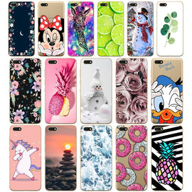 Silicone case For Huawei Honor 7A Case 5.45" inch Soft Phone Case Huawei Honor 7A 7 A DUA-L22 Russian Back Cover Coque bumper