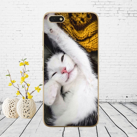 Silicone case For Huawei Honor 7A Case 5.45" inch Soft Phone Case Huawei Honor 7A 7 A DUA-L22 Russian Back Cover Coque bumper
