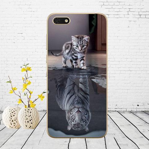 Silicone case For Huawei Honor 7A Case 5.45" inch Soft Phone Case Huawei Honor 7A 7 A DUA-L22 Russian Back Cover Coque bumper