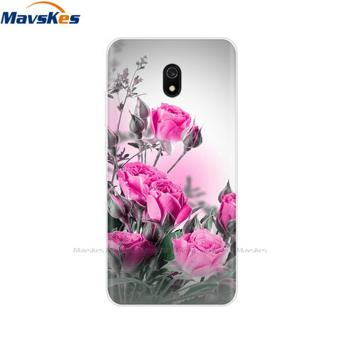 For Xiaomi Redmi 8A Case Silicone Transparent Back Cover Phone Shell For Xiomi Redmi 8 Soft Case 8A Redmi8 Print Painted Covers