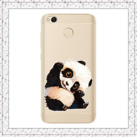 Silicone Cover For Xiaomi Redmi 4x Case 5.0' Printing Cute Animal Case for xm Xiomi Redmi 4x Cover Redmi 4 x Redmi4X Phone Cases