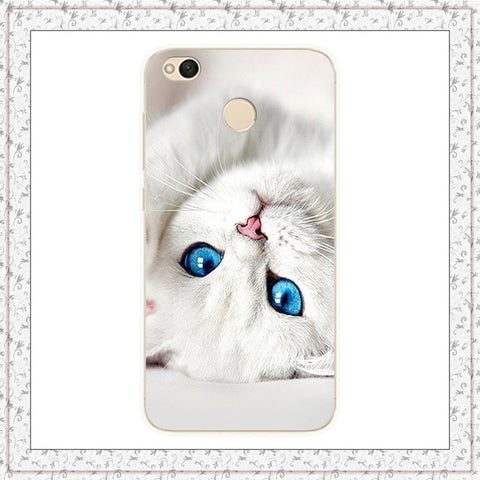 Silicone Cover For Xiaomi Redmi 4x Case 5.0' Printing Cute Animal Case for xm Xiomi Redmi 4x Cover Redmi 4 x Redmi4X Phone Cases