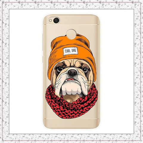 Silicone Cover For Xiaomi Redmi 4x Case 5.0' Printing Cute Animal Case for xm Xiomi Redmi 4x Cover Redmi 4 x Redmi4X Phone Cases