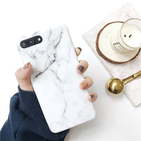 Moskado Phone Case For iPhone 6 6s 7 8 Plus Luxury Glossy Granite Stone Marble Texture Cover For iPhone 11 Pro X XS Max XR Shell